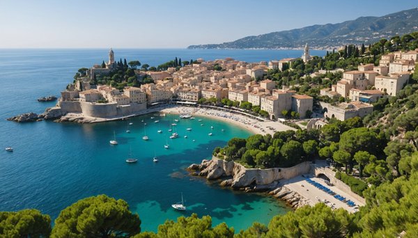 Les trésors émeraude inestimables de la côte d'azur